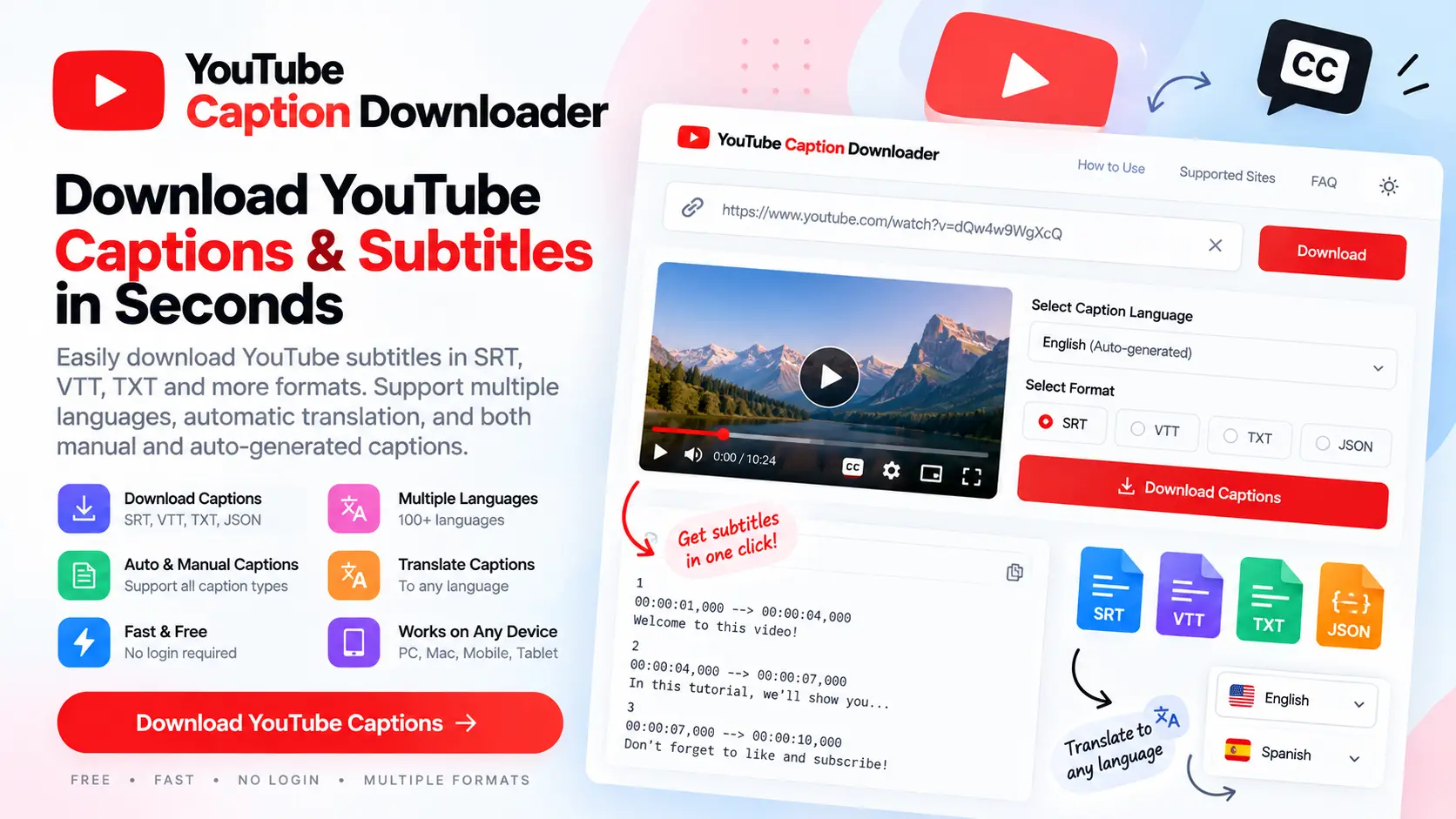 YouTube Caption Downloader